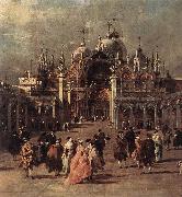 GUARDI, Francesco Piazza di San Marco (detail) dh Germany oil painting artist